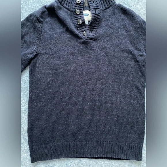OLD NAVY Men’s Warm  Wool Cotton 1/4 Button Turtleneck Sweater Size M - Picture 5 of 11